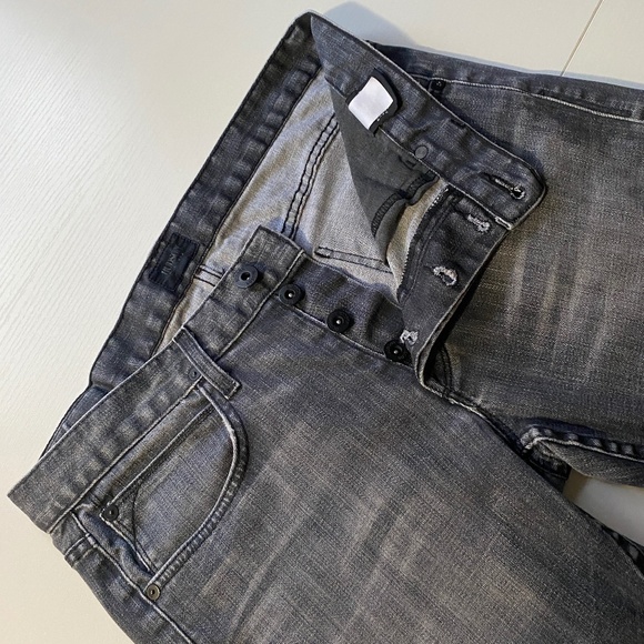 Hudson Byron Straight Leg Jean Faded Black Wash 32 x 33 - Picture 9 of 15